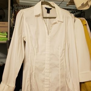 Long sleeved white blouse